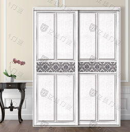 衣柜移门 双工艺系列,js 2560 产品展示 香港亿佳门业